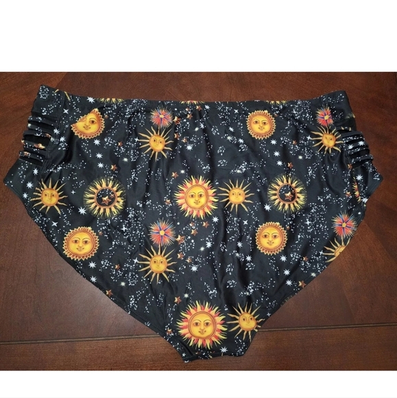 Rose Gal Sun Star Black 2 Piece Bikini High Waist Wired Rosegal Plus Size 24/5X - Picture 5 of 10